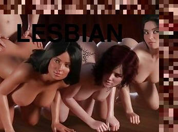 Treasure of Nadia 1 guy and three lesbians