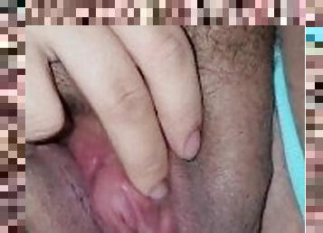 grosse, chatte-pussy, amateur, ejaculation-interne, belle-femme-ronde, joufflue, doigtage, point-de-vue, culotte, ejaculation