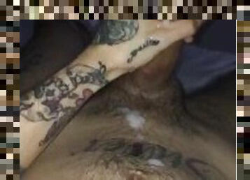 cumshot while my housemate was out