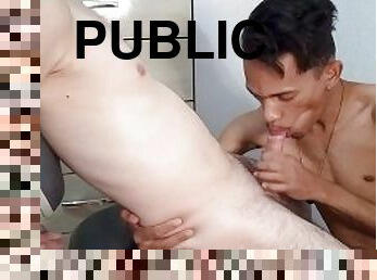 public, amateur, fellation, interracial, gay, brésil, ejaculation, fétiche, lait, minet