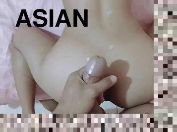 asien, muschi, dilettant, anal-sex, blasen, junge, creampie, kindermädchen, filipiner