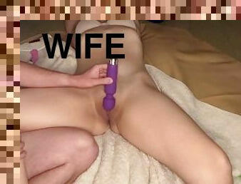 Wife Cums on Her Favorite Toys