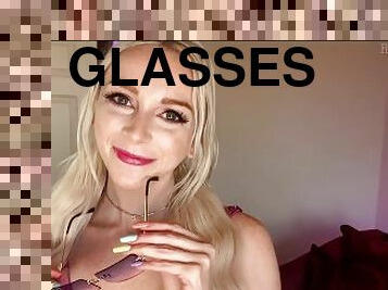 JOI POV Cute Blonde Gives You Handjob In Shiny Bathing Suit & Sunglasses RolePlay - Remi Reagan