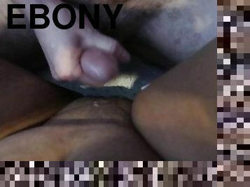 cona-pussy, amador, ébona, interracial, hardcore, penetração-de-braço, preto, bbw, pov, ejaculação