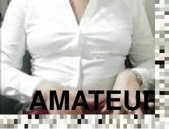 masturbação, meia-calça, amador, anal, brinquedo, meias, langerie, pequeno, sozinho, tetas-pequenas