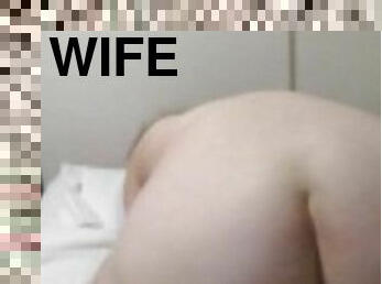 Wife riding dick backwards