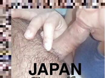 Pinay half Japanese bngyan Ng first blowjob Ang step brother(DEEP THROAT)