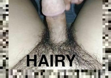 Hairy dick small to big dick