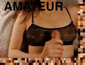 masturbation, amateur, babes, ejaculation-sur-le-corps, branlette, couple, secousses, point-de-vue, ejaculation, lingerie