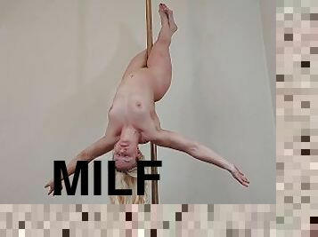 milf, danse, incroyable, musclé