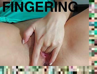 Fingering my wet pussy on webcam