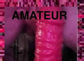 dilettant, anal-sex, reifen, spielzeug, schwer, reiten, dildo, allein