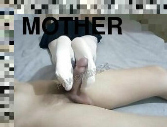 masturbação, amador, mulher-madura, mãe, pés, meias, engraçado, mãe-mother, fetiche, trabalho-de-pé