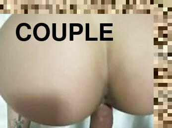 levrette, public, chatte-pussy, amateur, maison, couple, point-de-vue, petite-amie, horny, serrée