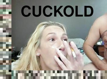 Cum On My Face While I Smoke Cuckold