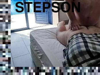 Dad Fucks StepSon On Parents Bed