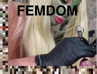 amatør, legetøj, slave, blond, fetish, latex, femidom, gummi, hårdhændet