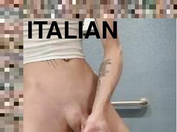 énorme, masturbation, amateur, ejaculation-sur-le-corps, énorme-bite, gay, branlette, horny, italien, solo