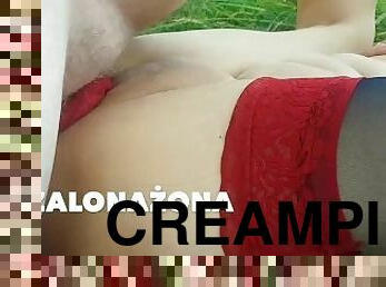 Nylon Fetish - Fucking and Creampie