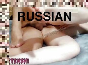 Russian big ass milf side fuck