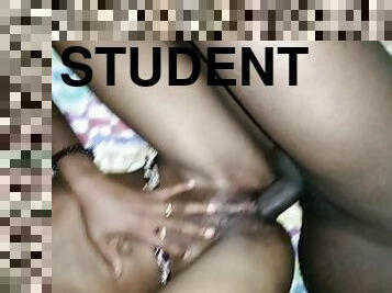 A student get violently caught by her teacher
