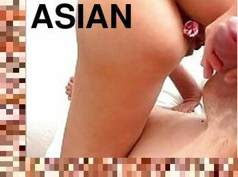 asiatique, cul, gros-nichons, énorme, chatte-pussy, amateur, anal, ejaculation-sur-le-corps, couple, point-de-vue