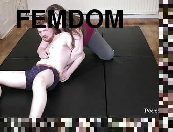 Weak Male Pinned Down & Humiliated