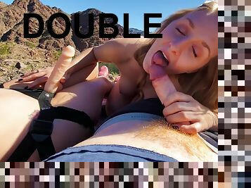 Molly Pills - Double Penetration Public Threesome - Mol