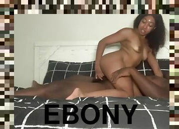 Petite Tiny Ebony Sucks Bbc And Puts Phat Pussy On Him