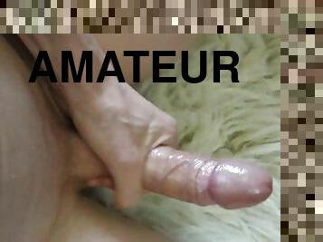 énorme, masturbation, amateur, énorme-bite, jouet, branlette, secousses, solo, blanc, réalité