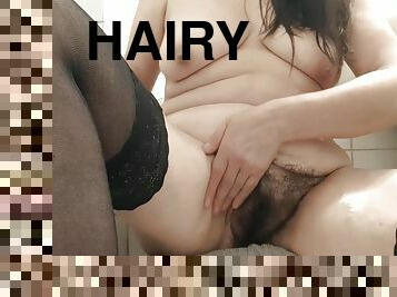 Mommy Hairy Pussy Sexy Stocking