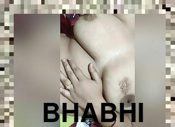 Today Exclusive -desi Big Boob Bhabhi Boobs Pressing By Hubby