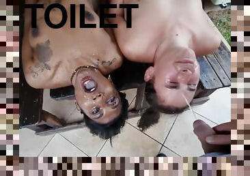 Getting My Face Soaked With Piss With My Whire Friend Golden Shower Human Toilet