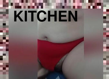 berambut, vagina-pussy, amatir, hindu, sudut-pandang, dapur, webcam, berair