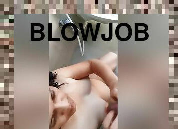 Today Exclusive- Desi Cpl Shower Romance And Blowjob