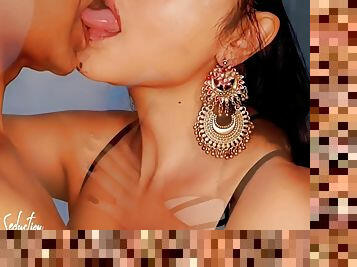 Deep Erotic Seductive Tongue Kissing Passionate French Kiss Lip Sucking Indian