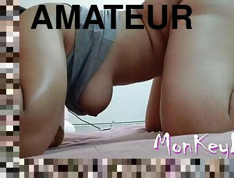 cul, gros-nichons, amateur, couple, joufflue, webcam, philippine, brunette