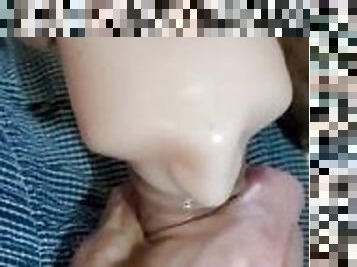 Old 50 years old man sensually fucks his favorite pussy to Japanese porn.Closeup and good quality.