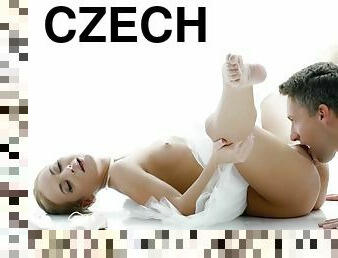 Stunning Czech Blonde Ballerina Vinna Reed Eats Cum In Passionate Fuck