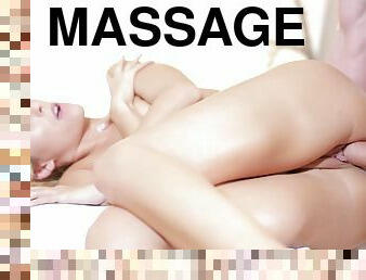 massage, blondine