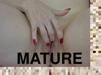 masturbation, orgasme, chatte-pussy, amateur, mature, maison, doigtage, blonde, serrée, solo