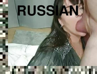 russe, ejaculation, brunette, sucer