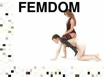 chatte-pussy, bdsm, esclave, bas, femme-habillée-mec-nu, fétiche, maîtresse, face-sitting, domination, brunette