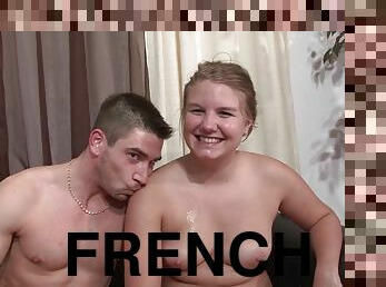 Young sexy French chubby gets big butt drilled & pounded