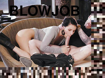 Bearded Hipster Never Has Got Such Joyful Blowjob Before!