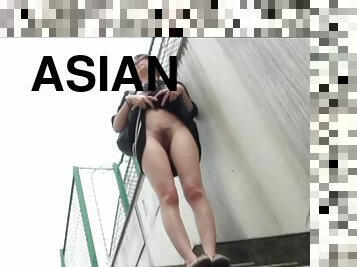 asian babes flash vagina