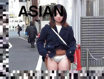 asian cutie shows panties