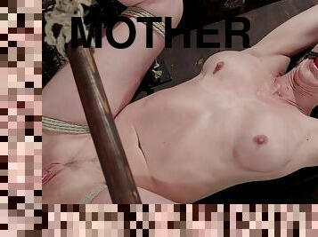 Mother I´d Like To Fuck masochist whipped in hogtie