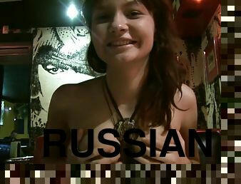 Russian girl picked up on street and copulated