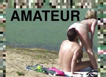 amateur sex on the beach Junges Paar fickt am Strand von Timmendorf
